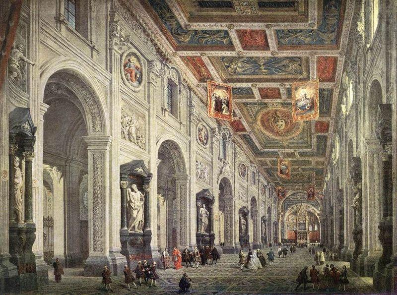 Giovanni Paolo Pannini Interior of the San Giovanni in Laterano in Rome china oil painting image